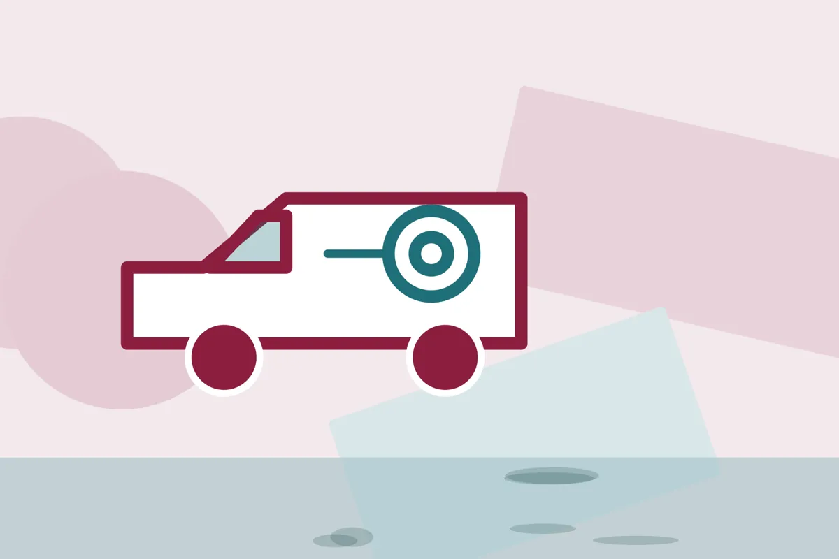 Illustration of a service van